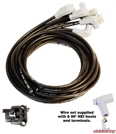 MSD Black Super Conductor Universal 8 Cyl, 90° Plug/90° Plug - 31223
