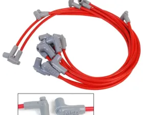 MSD Super Conductor 8.5mm Spark Plug Wire Set, 8 Cylinder 90° Plug/90° Cap