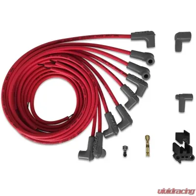 MSD Super Conductor 8.5mm Spark Plug Wire Set, 8 Cylinder 90° Plug/90° Cap - 31229