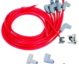 MSD Super Conductor Spark Plug Wire Set 8 Cyl 90° Plug, Socket/HEI Cap