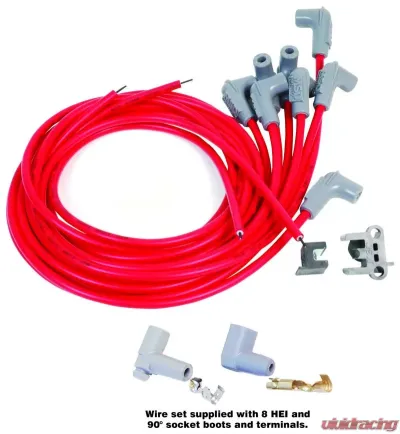 MSD Super Conductor Spark Plug Wire Set 8 Cyl 90° Plug, Socket/HEI Cap - 31239