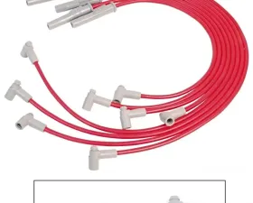 MSD Super Conductor Spark Plug Wire Set, Ford 351C-460, w/HEI Cap