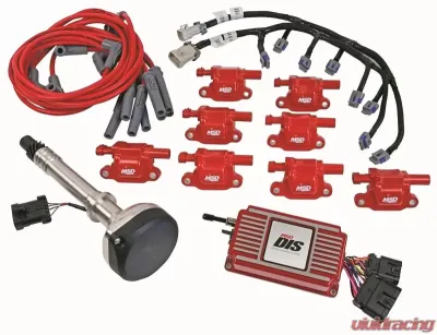 MSD DIS Direct Ignition System Kit - Red - 60151