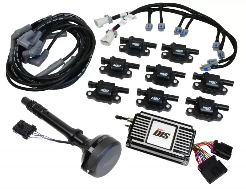 MSD DIS Direct Ignition System Kit - Black - 601513