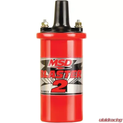 MSD Ignition Coil - Blaster 2 Series - Ballast Resistor - Red - 8203