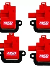 MSD Ignition Coil - GM LS Blaster Series - LS1/LS6 Engines - Red - 8-Pack                                     - 82628 - Image 2