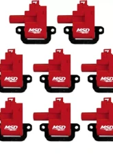 MSD Ignition Coil - GM LS Blaster Series - LS1/LS6 Engines - Red - 8-Pack                                     - 82628 - Image 2