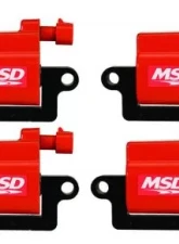 MSD Ignition Coil - GM LS Blaster Series - L-Series Truck Engine - Red - 8-Pack                                     - 82648 - Image 2
