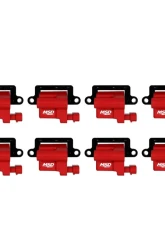 MSD Ignition Coil - GM LS Blaster Series - L-Series Truck Engine - Red - 8-Pack                                     - 82648 - Image 2