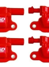 MSD Ignition Coil - GM LS Blaster Series - LS2/LS3/LS4/LS7/LS9 Engines - Red - 8-Pack                                     - 82658 - Image 2
