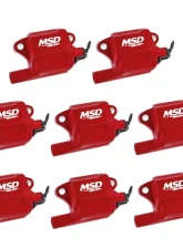 MSD Ignition Coil - Pro Power Series - GM LS2/LS7 Engines - Red - 8-Pack                                     - 82878 - Image 2