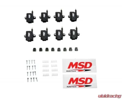 MSD Ignition Coil - Smart - 8-Pack - Black - 82893-8
