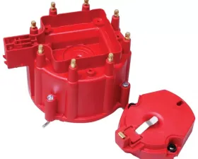 MSD Distributor Cap and Rotor - GM HEI - Red
