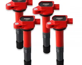 MSD Ignition Coil - Blaster Series - Honda/Acura 2.4L - Red - 4-Pack