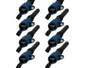 MSD Ignition Coil - Blaster - Ford 2-Valve V8 - Blue - 8-pack