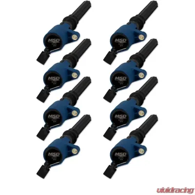 MSD Ignition Coil - Blaster - Ford 2-Valve V8 - Blue - 8-pack - 824285