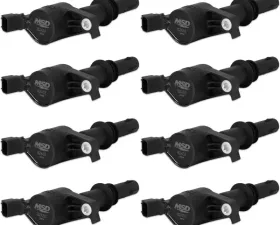 MSD Ignition Coil - Blaster - Ford 3-Valve V8 - Black - 8-Pack