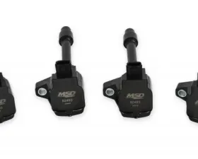 MSD Ignition Coil - Blaster Series - Honda 1.5L/2.0L/2.0L Turbo 4-cylinder - Black - 4-Pack
