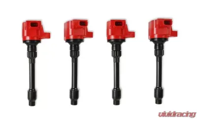 MSD Ignition Coil - Blaster Series - Honda 1.5L/2.0L/2.0L Turbo 4-cylinder - Red - 4-Pack - 82494