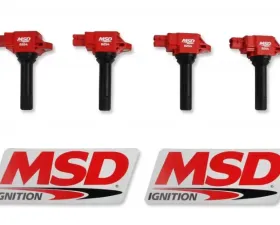 MSD Ignition Coil - Blaster Series - Red - 4-Pack