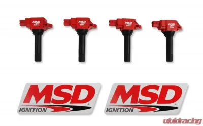 MSD Ignition Coil - Blaster Series - Red - 4-Pack - 82544