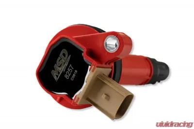 MSD Ignition Coil - Ford EcoBoost - 3.5L V6 - 3-Pin Connector - Red - 6-Pack - 82576