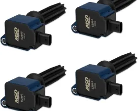 MSD Ignition Coil - Ford EcoBoost - 2.0L/2.3L L4 - Blue - 4-Pack