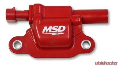 MSD Ignition Coil - GM Gen V Blaster Series - Gen V Direct Injected Engine - Red - Square - 8266