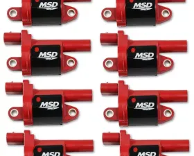 MSD Ignition Coil - GM Gen V Blaster Series - Gen V Direct Injected Engine - Red - 8-Pack - Round