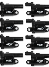 MSD Ignition Coil - GM Gen V Blaster Series - Gen V Direct Injected Engine - Black - 8-Pack- Round                                     - 826883 - Image 2