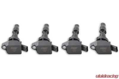 MSD Ignition Coil - Blaster Series - Fits Hyundai and KIA 1.6L Turbo - Black - 4-Pack - 826943