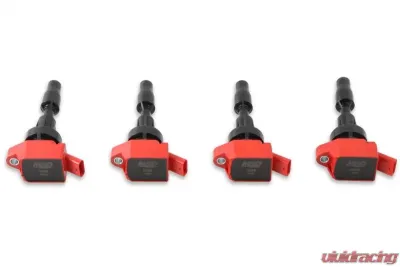 MSD Ignition Coil - Blaster Series - Fits Hyundai and KIA 1.6L Turbo - Red - 4-Pack - 82694