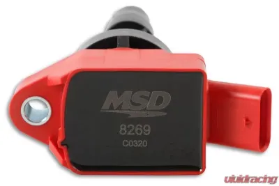 MSD Ignition Coil - Blaster Series - Fits Hyundai and KIA 1.6L Turbo - Red - 4-Pack - 82694