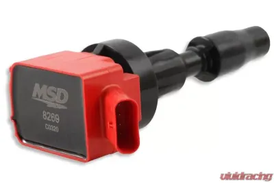 MSD Ignition Coil - Blaster Series - Fits Hyundai and KIA 1.6L Turbo - Red - 4-Pack - 82694