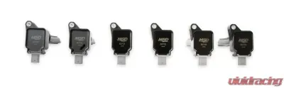 MSD Ignition Coil - Ford EcoBoost - 3.5L V6 - Black - 6-Pack - 827063