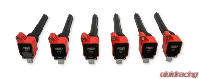 MSD Ignition Coil - Ford EcoBoost - 3.5L V6 - Red - 6-Pack - 82706