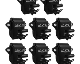 MSD Ignition Coil - Pro Power Series - GM LS1/LS6 Engines - Black - 8-Pack