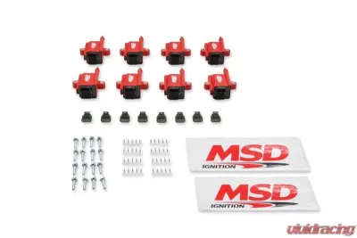 MSD Ignition Coil - Smart - 8-Pack - Red - 8289-8
