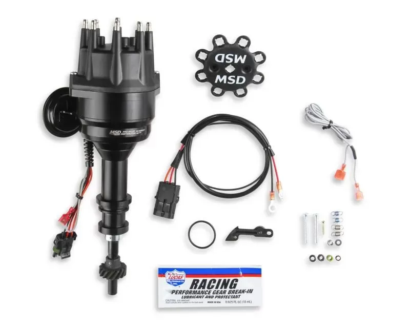MSD Black Distributor, Ford, 351C-460, Ready-to-Run, Steel Gear - 835031