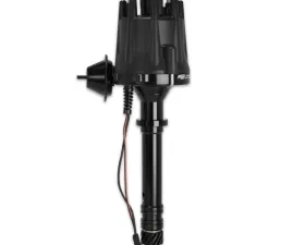 MSD Black Chevy V8 Pro-Billet Distributor with Vacuum Advance