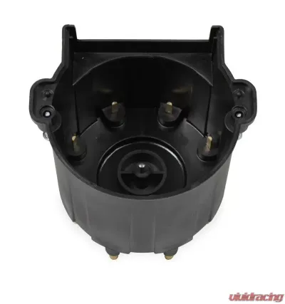 MSD Black Distributor Cap, GM HEI, Late Model, Ext Coil - 84263