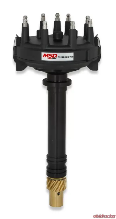 MSD Black Chevy Low-Profile Crank Trigger Distributor - 846973
