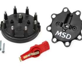 MSD Black, Distributor Cap/Rotor Kit, MSD/Ford V8 TFI