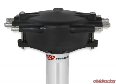 MSD Chevy Super Tall Block Black Crab Cap Distributor - 84863