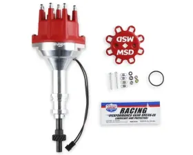 MSD Distributor, Ford 351W, Billet, Small Cap, Steel Gear