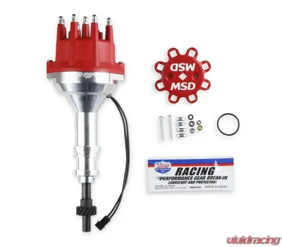 MSD Distributor, Ford 351W, Billet, Small Cap, Steel Gear - 85786