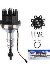 MSD Distributor Ford 289-302, Pro Billet, Small Black Cap, Steel Gear                                     - 857951 - Image 7