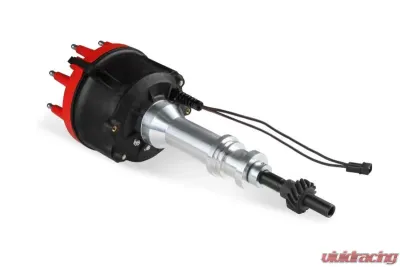 MSD Distributor, Billet Ford 351W, for Edelbrock Victor Jr, w/Steel Gear - 858051