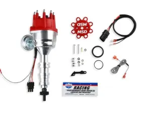 MSD Distributor, Ford FE, Ready-to-Run, Steel Gear