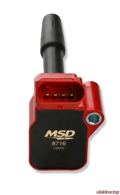 MSD Ignition Coil - Blaster Series - VW / Audi 1.8L/2.0L Engines - Red - 4-Pack - 87164